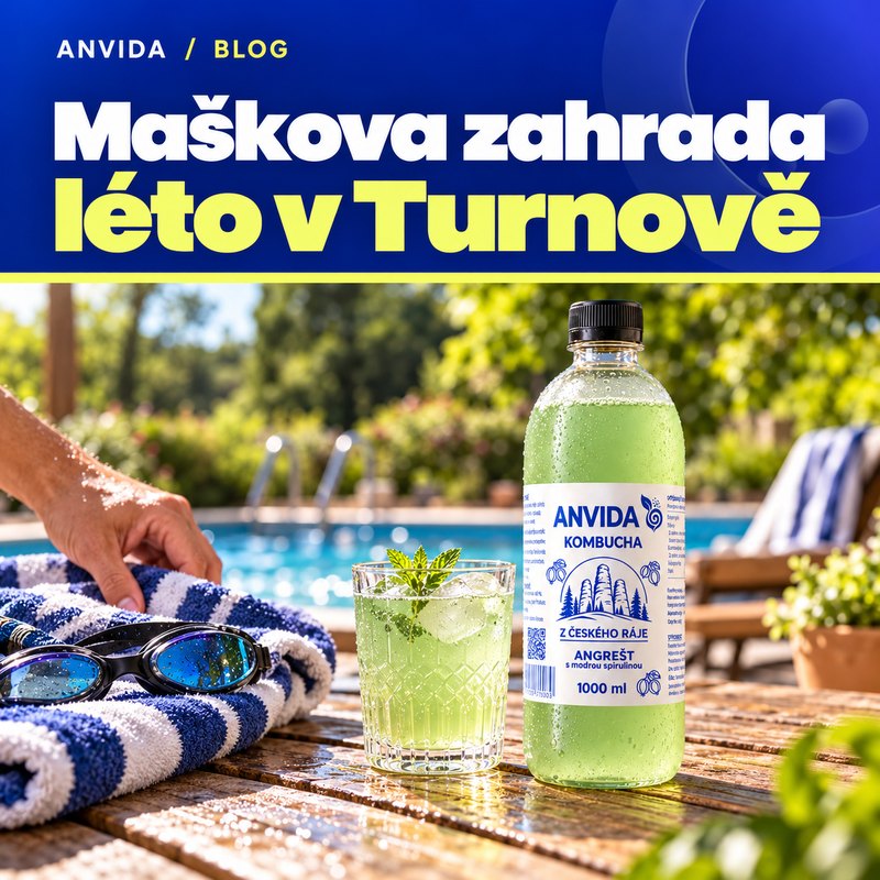 Maškova zahrada Turnov: koupání, pohyb a lepší pití